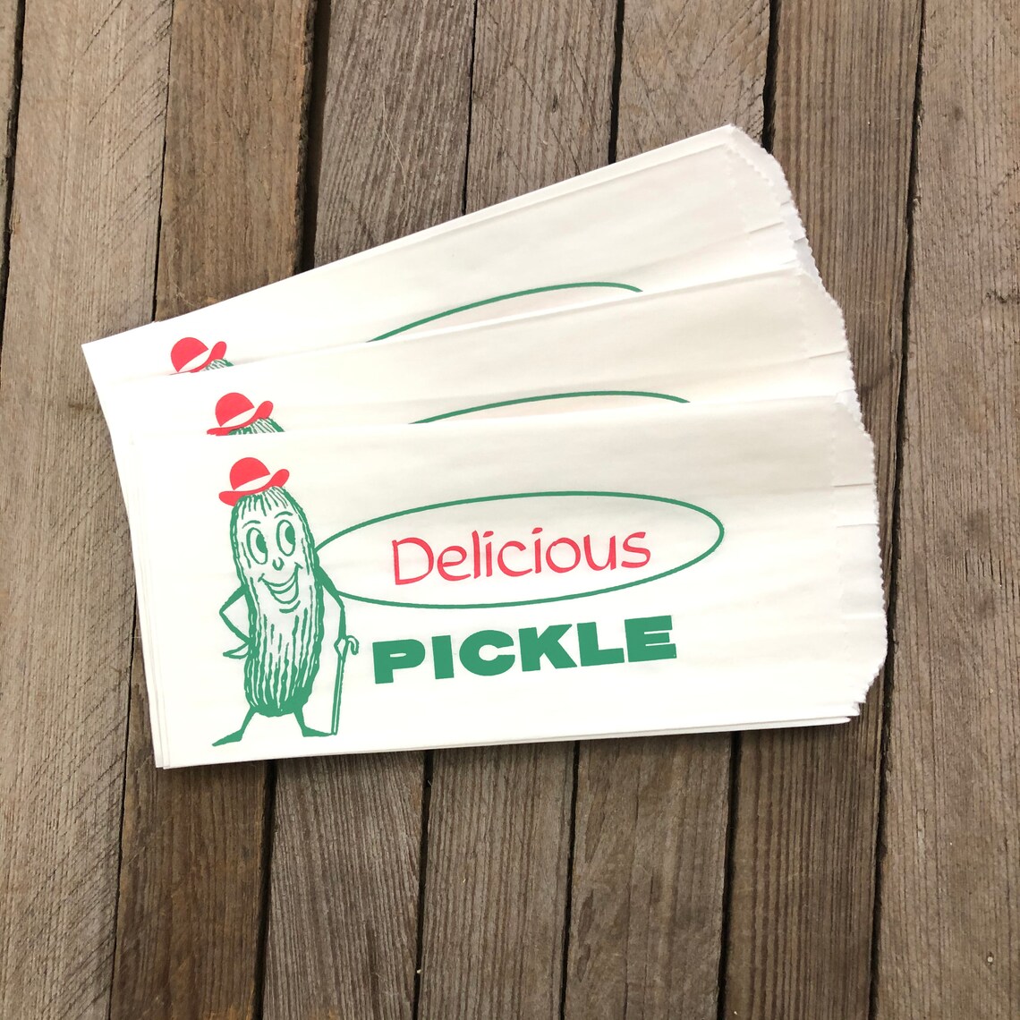 50 Paper Pickle Sacks Pickle Bags Carnival Supply Party Etsy