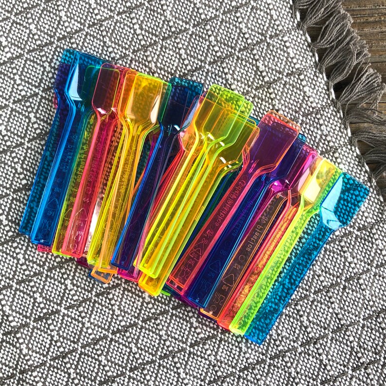 150 Mini Gelato Spoons Tasting Spoons Mini Ice Cream Spoons Etsy