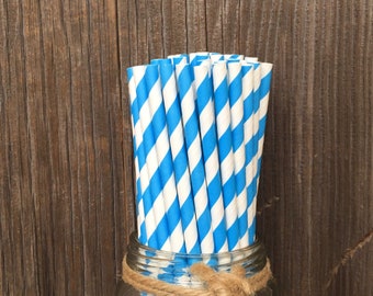 Custom Bulk order blue straws