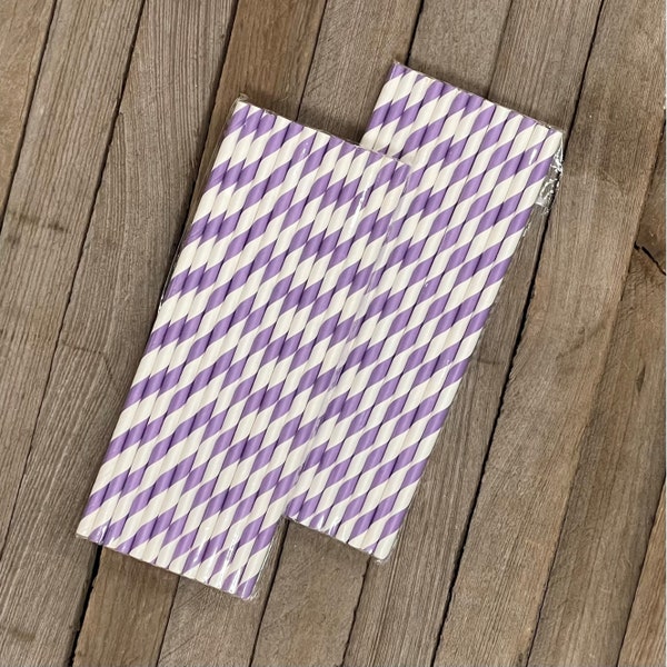 Lavender Straws - Etsy