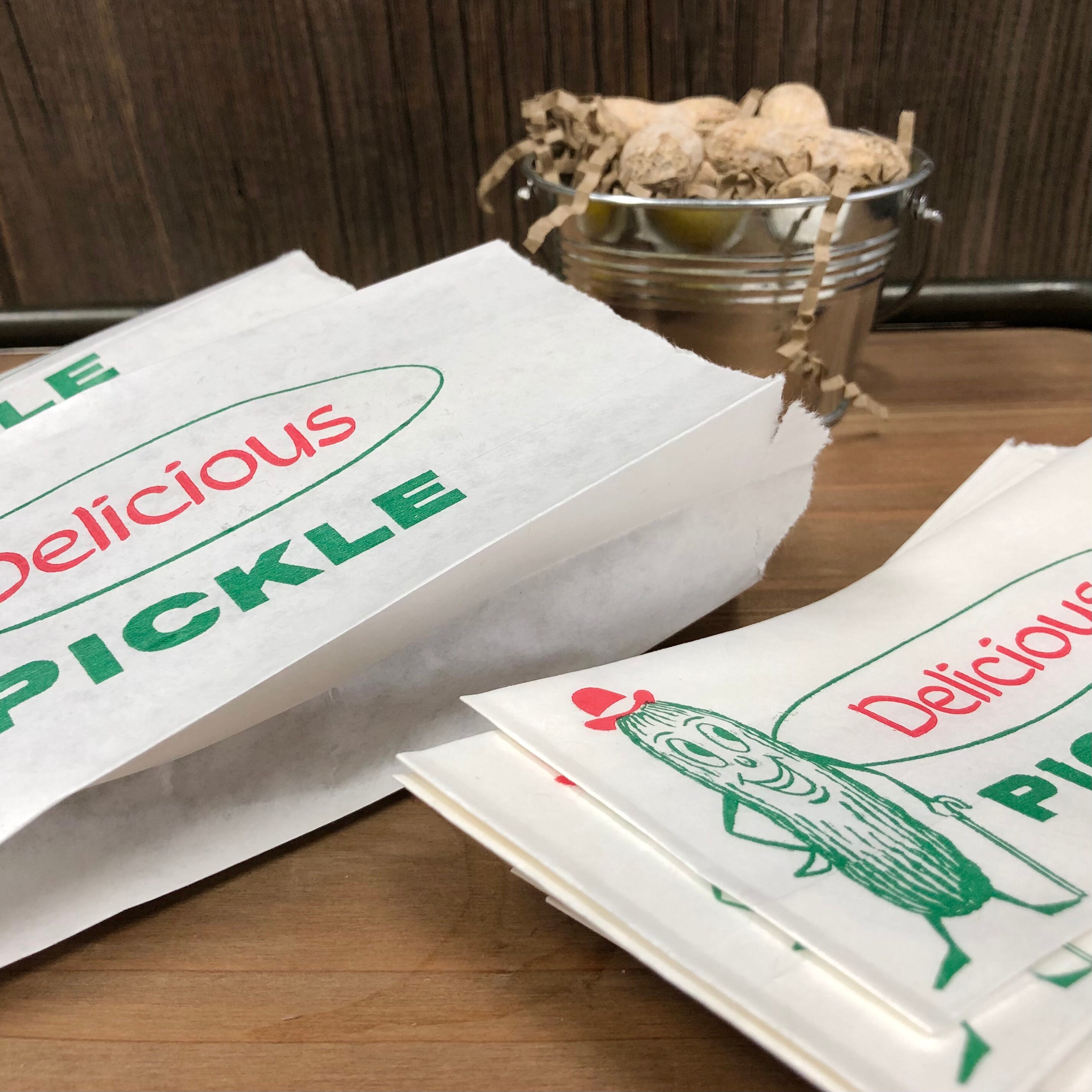 50 Paper Pickle Sacks Pickle Bags Carnival Supply Party Etsy