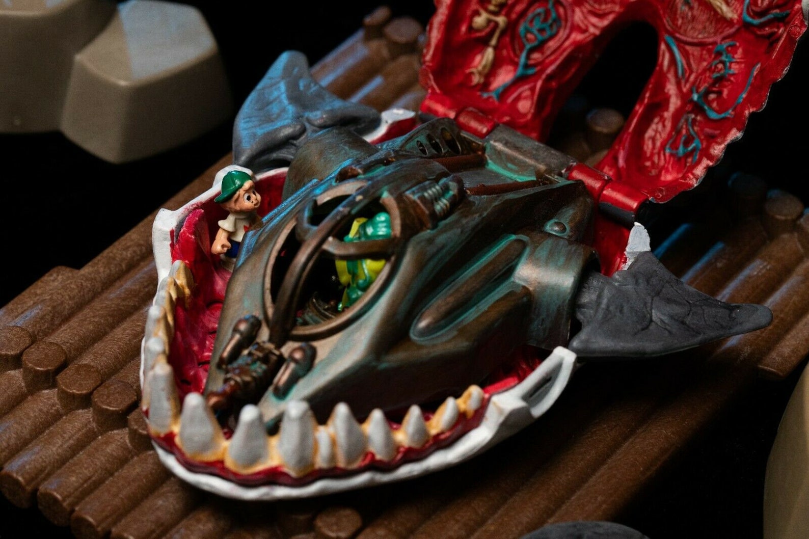 Custom Painted Mighty Max Caught by the Maneater Shark Etsy UK