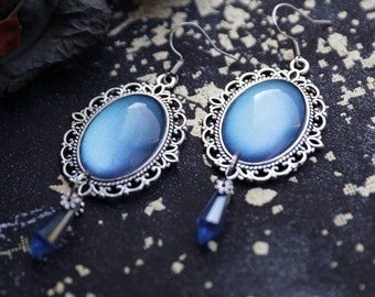 Victorian Gothic Witch Earrings "Neptun“ - Vampire Lolita Visual Kei Wicca Boho Occult Festival