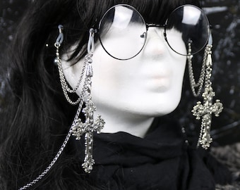 Glasses chain "Sinner & Saint" - Gothic Visual Kei Dark Academia