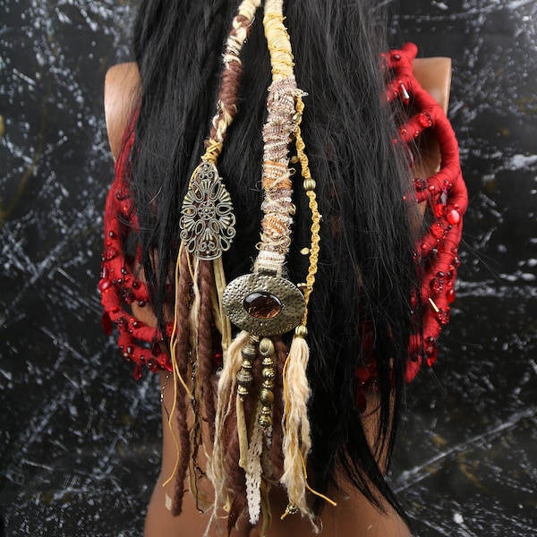 Dreadwrap Haarextension Synthetic Dread Hairwrap - "Boho Dream"