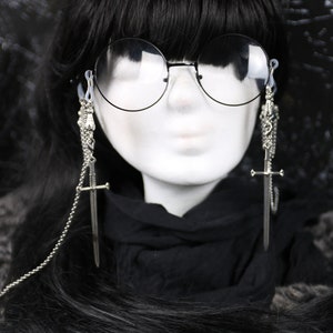 Glasses chain Lagertha Gothic Visual Kei Dark Academia image 1