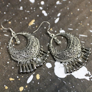 filigree boho earrings Tiny Sparkle image 1