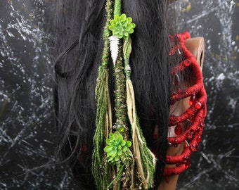 Dreadwrap Hair Extension Synthetic Dread Hairwrap - "Mother of Plants"