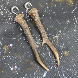 Real Antler Taxidermy Viking Pagan Ear Weights Forrest Ceeper image 5