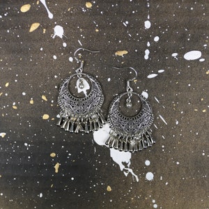 filigree boho earrings Tiny Sparkle image 5