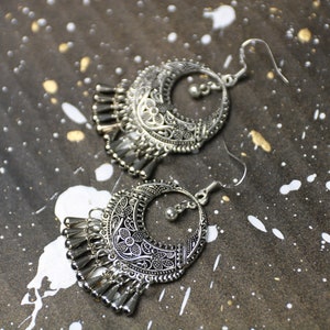 filigree boho earrings Tiny Sparkle image 2