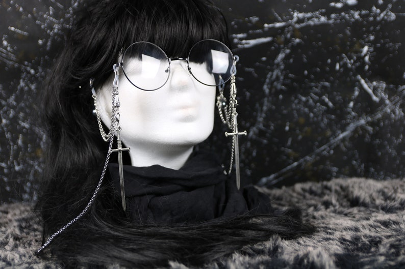 Glasses chain Lagertha Gothic Visual Kei Dark Academia image 6