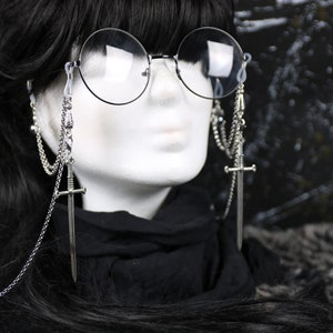 Glasses chain Lagertha Gothic Visual Kei Dark Academia image 5