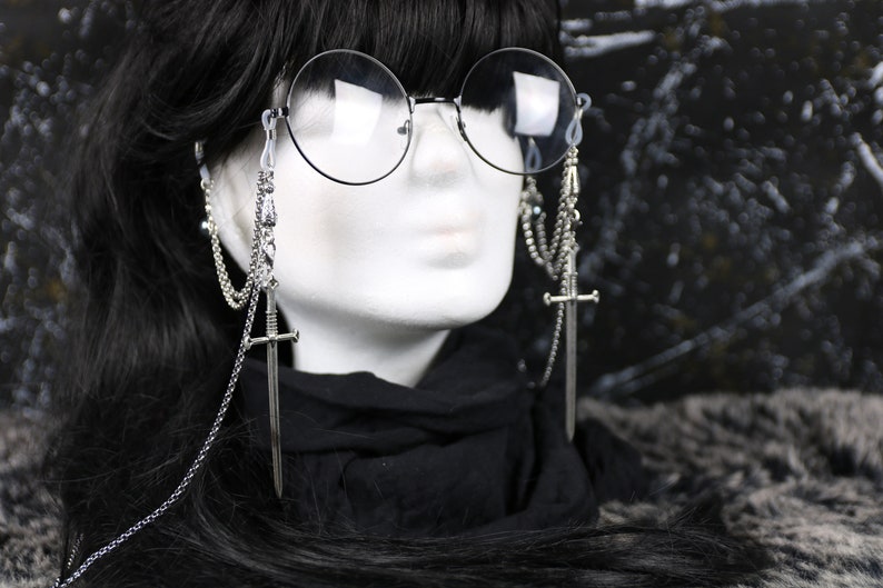 Glasses chain Lagertha Gothic Visual Kei Dark Academia image 5