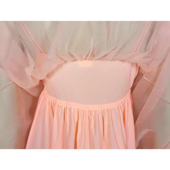 Vtg Linda Underlovelies nightgown lingerie neon g… - image 7