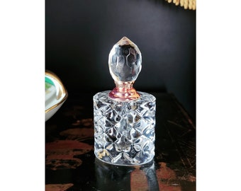 Oleg Cassini crystal clear mini perfume bottle No Box