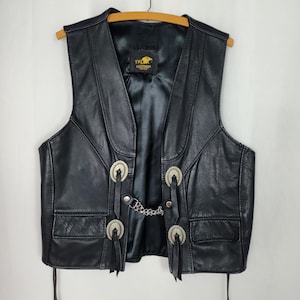 Concho Leather Vest - Etsy - Page 2