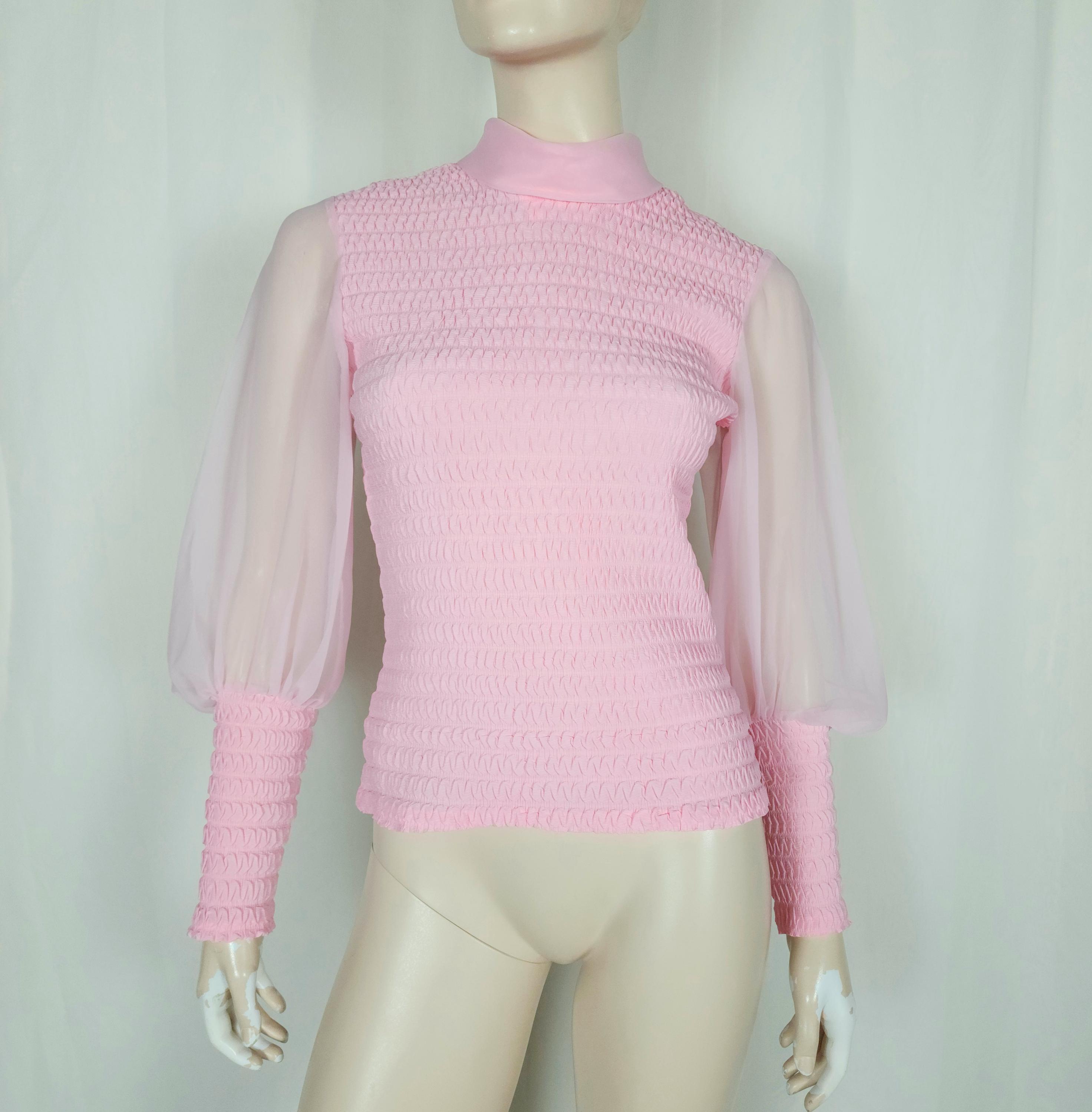 Sheer Crinkle Blouse - Etsy
