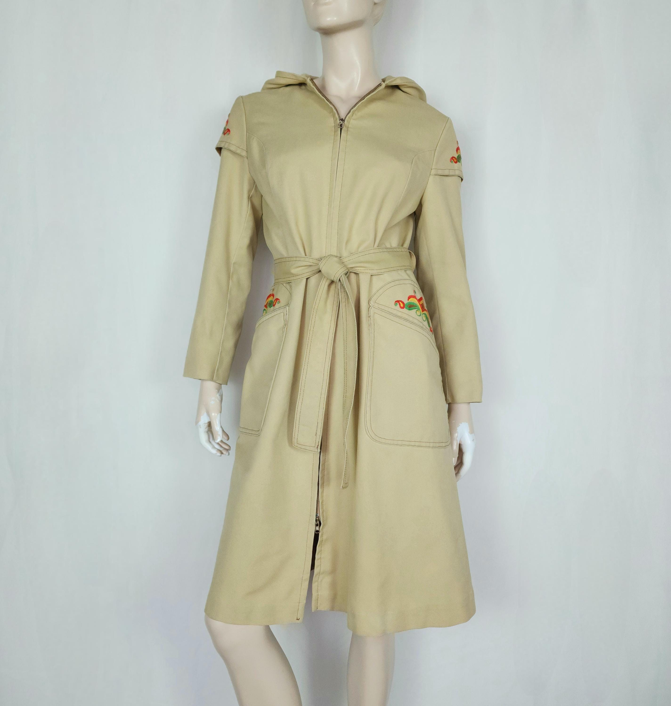 Embroidered Trench - Etsy