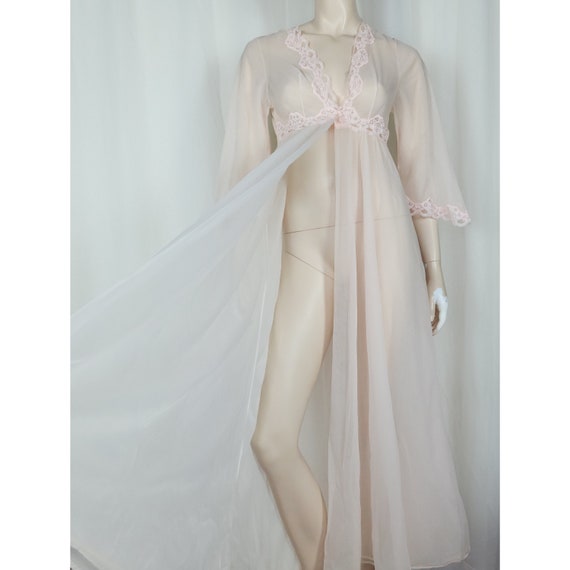 Vtg Love'Lee made 2pc peignoir lingerie nightgown… - image 6