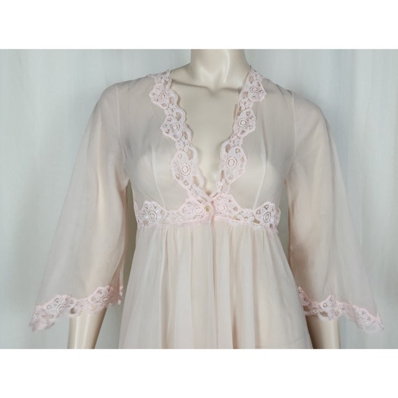 Vtg Love'Lee made 2pc peignoir lingerie nightgown… - image 7