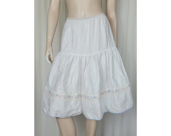 Vintage 50s 60s Kaymar Petticoat Crinoline Underskirt White M
