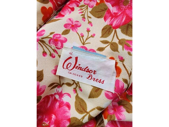 Vtg 70s Sleeveless Empire Floral Pink Dress XS/S - Etsy