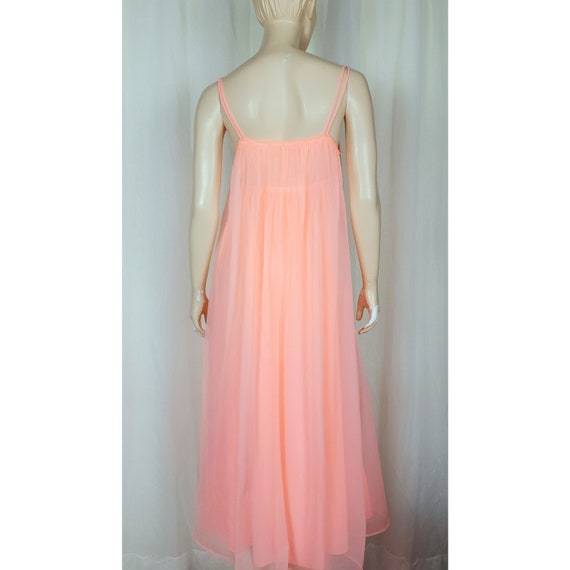 Vtg Linda Underlovelies nightgown lingerie neon g… - image 6