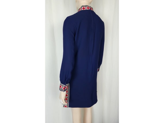 Vtg 60s Joseph Ribkoff mod tunic shift mini dress… - image 4