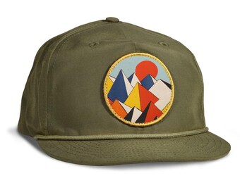 Mountains Outdoor Rope Hat: Snapback Baseball Cap