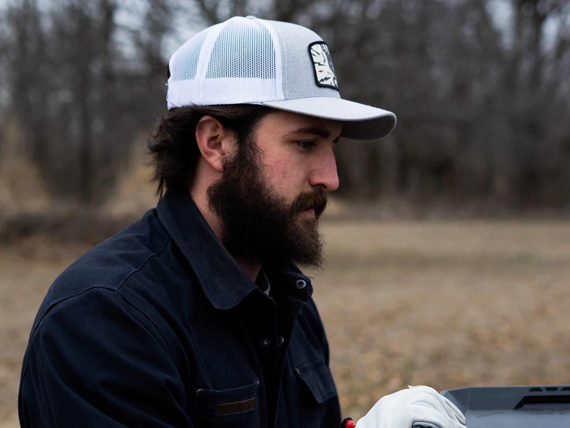 Ramones Trucker Hat - Mesh & Cotton Blend Hat - Snap Back Hat