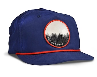 Foggy Trees Rope Hat: Snapback Baseball Cap
