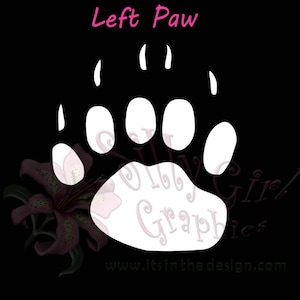 Decal BEAR PAW PRINTS, Bear Claw, Bear Hunting, Grizzly Bear, Black Bear, Brown Bear, Paw Print... You Choose Color... Free Shipping!!