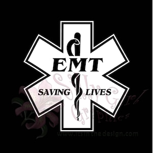 Decal EMT Star Of Life, EMS, Paramedic, Saving Lives Sticker... You Choose Color... Free Shipping!!