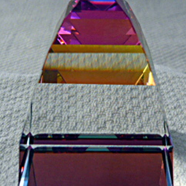 Swarovski Crystal Vitrail Light Medium sized Pyramid 2 1/4  x 1 5/8 x 1 5/8 inches.  Beautiful