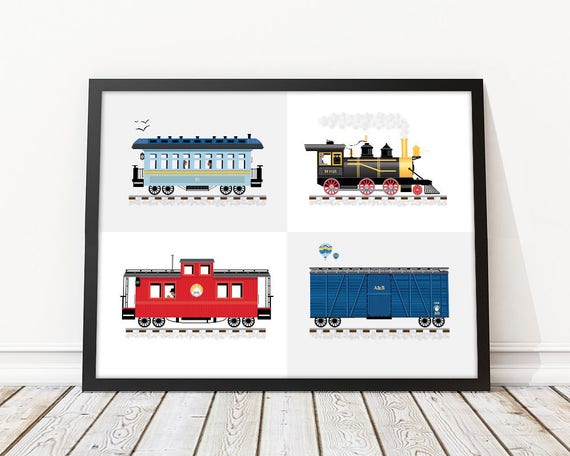 Trains Railroad Artwork Photo Print 11x14/"
