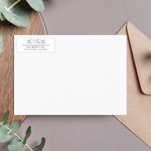 Etiquettes d'adresse personnalisées, rectangulaires, édition sur toile, téléchargement numérique, modèle imprimable d'étiquettes d'adresse de retour, autocollants d'invitation numériques image 7