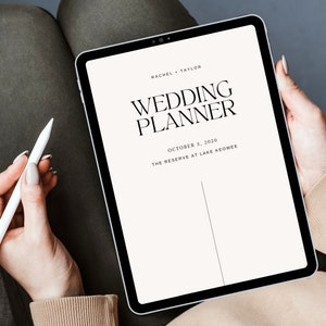 120 Page Wedding Planner Printable Download Canva Template, Complete Digital Template Printable Editable Digital Download Wedding Itinerary image 2