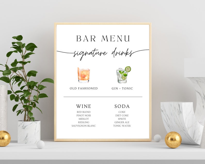 Wedding Bar Menu Template Edit on Canva Drinks Menu Template Etsy Wedding Bar Menu Template Edit on Canva Drinks Menu Template Etsy