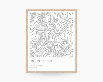 Mount Elbert Colorado Mountain Adventure Hiking Trail Wall Art Digital Download, Digital Wall Art, Printable, Gift, Instant Print Download