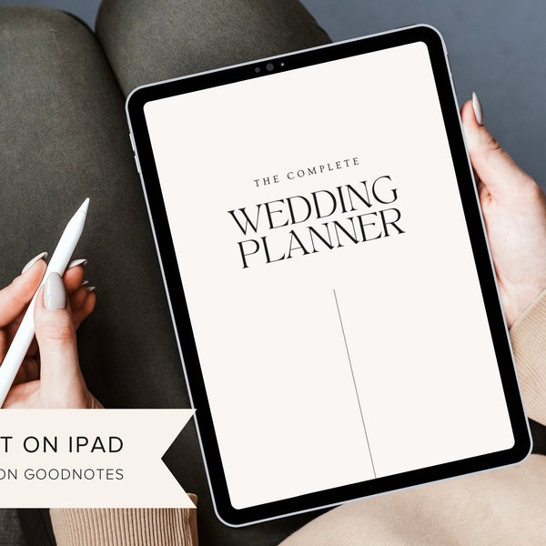 120+ Page Wedding Planner for iPad Goodnotes Download Template, Complete Digital Template Printable Editable Digital Download