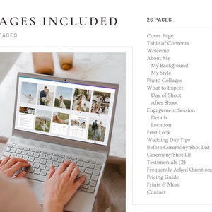 Photographer Client Guide Magazine Pricing Template, Edit on Canva, Photographer Portfolio and Pricing Guide Template for Weddings and more image 7