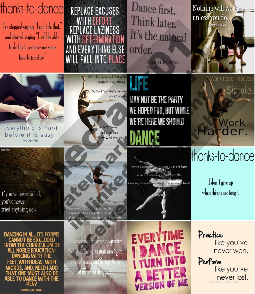 EC Horizontal Motivational Dance Quotes Save Money Wih Etsy