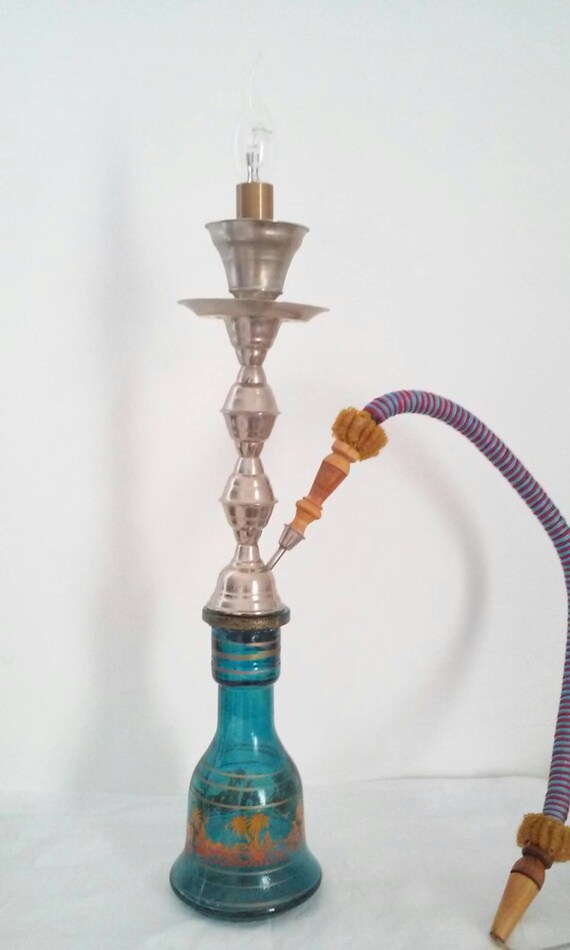 Hookah waterpipe narghilè lamp vintage glass Etsy
