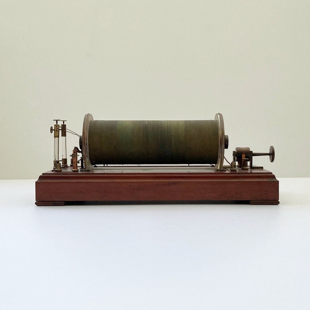 Rare Early Induction Coil or Ruhmkorff Coil by Heinrich Daniel