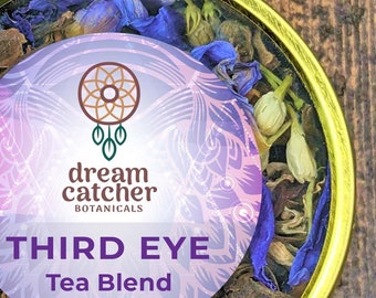 Third Eye Tea 1oz ⦁Visualization ⦁Meditation ⦁Creativity ⦁Blue Lily Lotus Tea ⦁Nymphaea caerulea ⦁Flowers | GOLDTIN | RARETEAS | GIFTY!