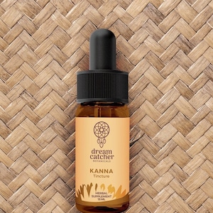 Tintura de hoja de kanna superfuerte (15 ml) Sceletium tortuosum Channa, Kougoed / Tónico feliz y estabilizador de alegría / Extracto estandarizado 100 % puro