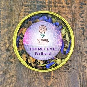 Drittes Auge Tee 250g ⦁Pineal Reinigung ⦁Visualisierung ⦁Meditation ⦁Blaue Lilie Lotus ⦁Nymphaea caerulea ⦁Blumen | GOLDZINN | RARITÄTEN | GALAKTIVIEREN