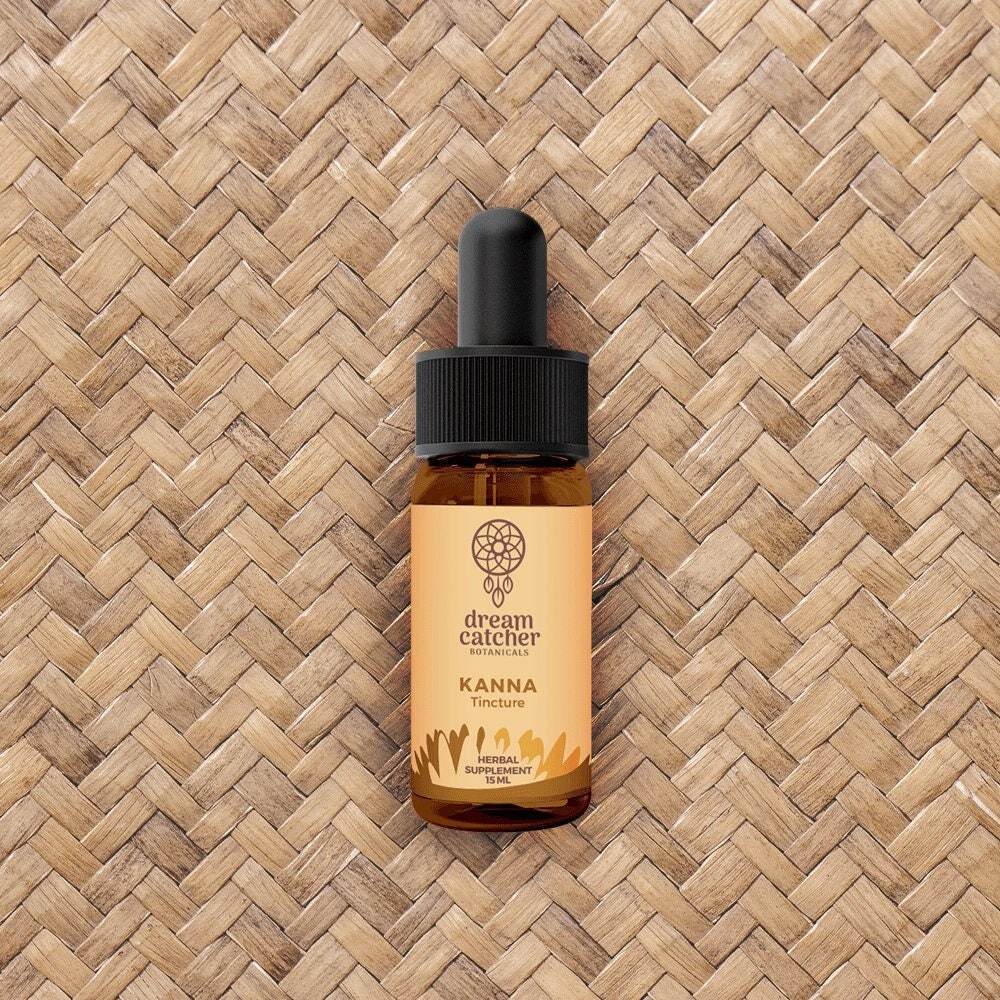 Super Strong Kanna Leaf Tincture 15ml Sceletium tortuosum Channa, Kougoed | Happy Tonic Joy Stabilizer | 100% Pure Standardized Extract