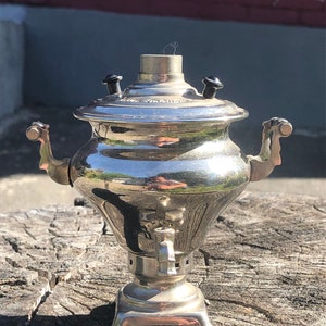 Russian miniature souvenir samovar, made in the USSR, 1980s